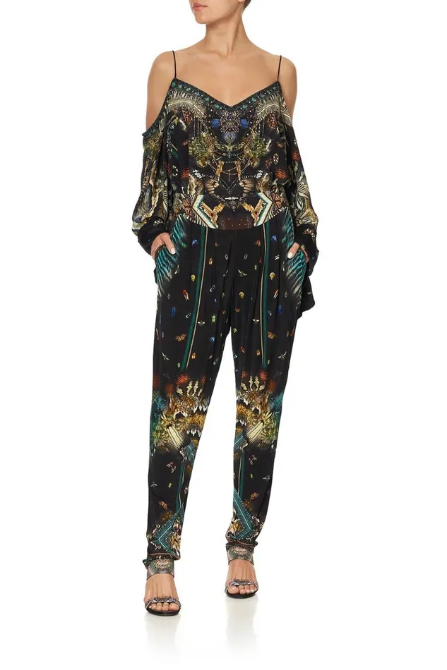 Women Trousers and Leggings Camilla Harem Pant With Front Pleats Maternal Instinct