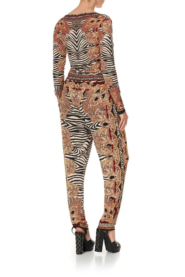 Women Trousers and Leggings Camilla Harem Pants With Front Pleats Wild Fire