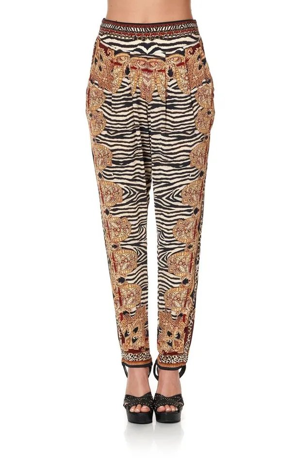 Women Trousers and Leggings Camilla Harem Pants With Front Pleats Wild Fire