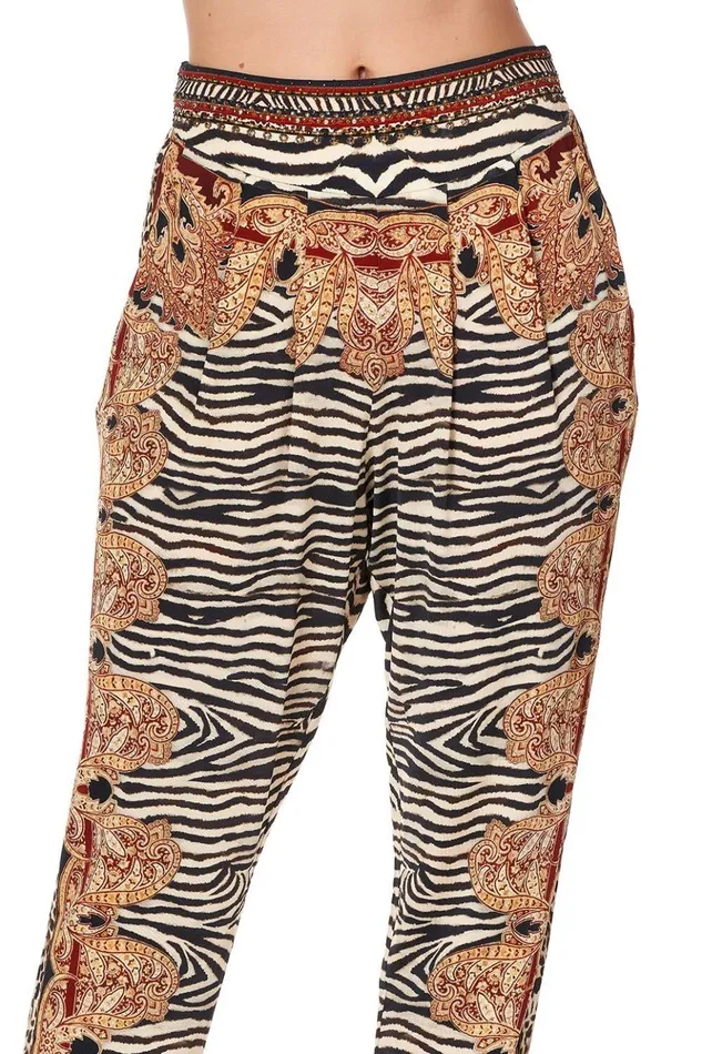 Women Trousers and Leggings Camilla Harem Pants With Front Pleats Wild Fire
