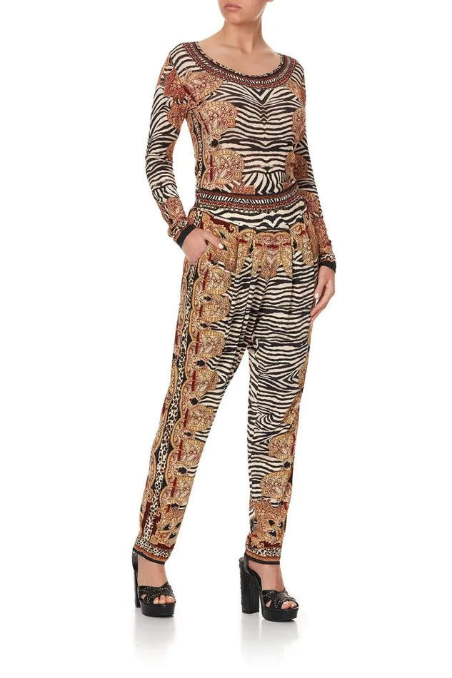 Women Trousers and Leggings Camilla Harem Pants With Front Pleats Wild Fire