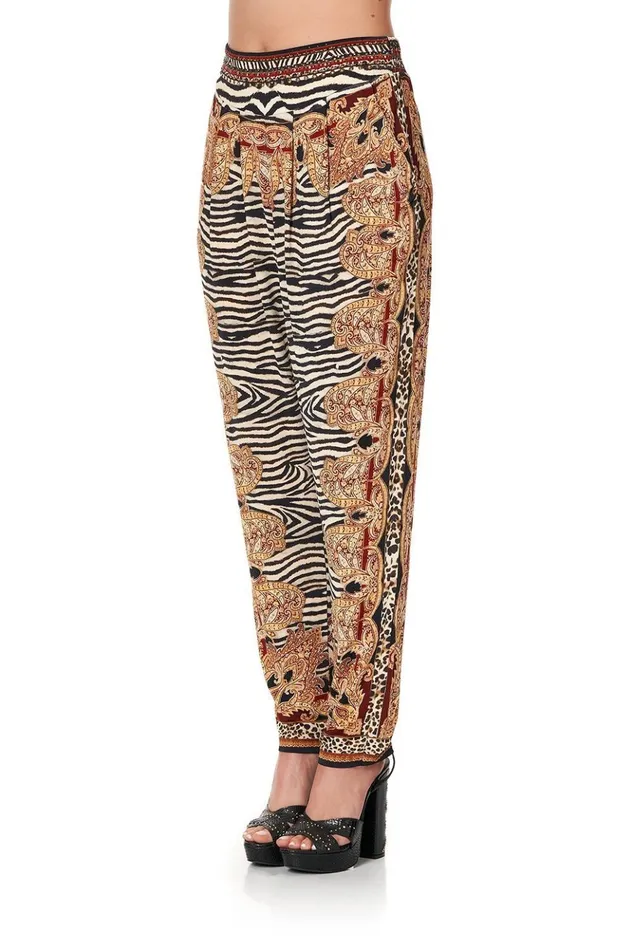 Women Trousers and Leggings Camilla Harem Pants With Front Pleats Wild Fire
