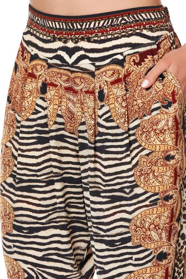 Women Trousers and Leggings Camilla Harem Pants With Front Pleats Wild Fire