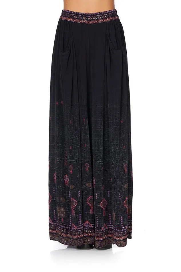 Women Trousers and Leggings Camilla Wide Leg Pant With Gathered Pockets Mina Mina