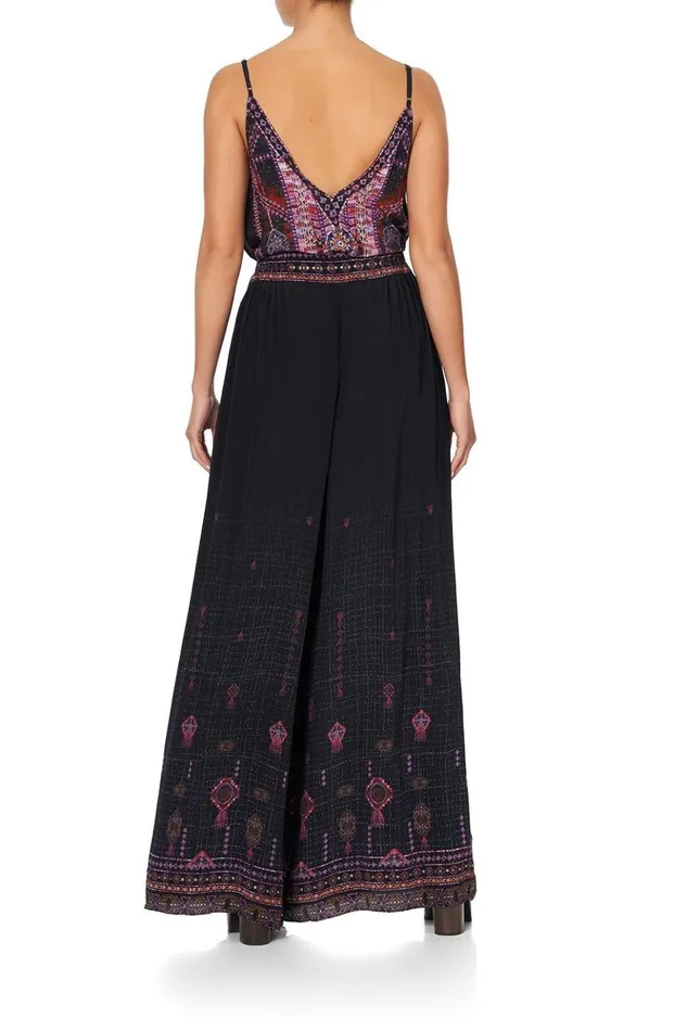 Women Trousers and Leggings Camilla Wide Leg Pant With Gathered Pockets Mina Mina