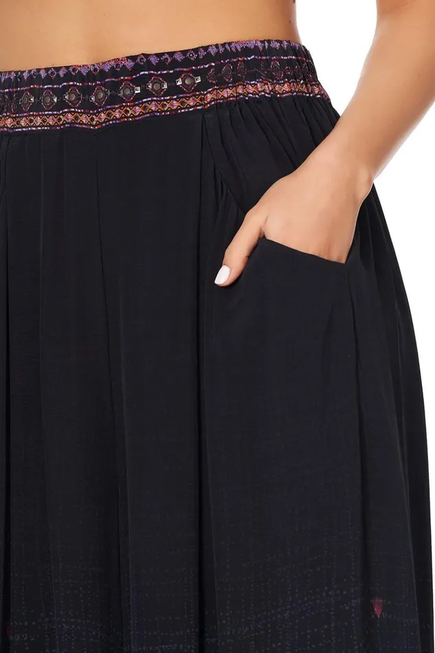 Women Trousers and Leggings Camilla Wide Leg Pant With Gathered Pockets Mina Mina