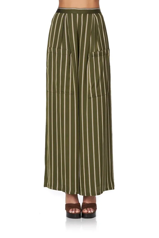 Women Trousers and Leggings Camilla Wide Leg Trouser With Front Pockets Among The Gumtrees