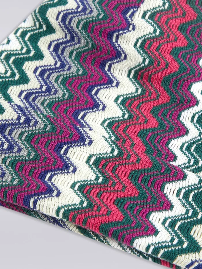 Women TwoPiece Wool Blend Scarf And Beanie Set Multicoloured Missoni Scarves and Foulards Women TwoPiece Wool Blend Scarf And Beanie Set Multicoloured Missoni Scarves and Foulards
