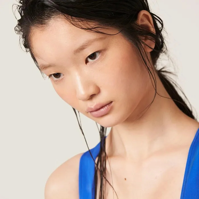 Women Underwear And Beachwear Miu Miu Onepiece Swimsuit Indigo Blue Women Underwear And Beachwear Miu Miu Onepiece Swimsuit Indigo Blue