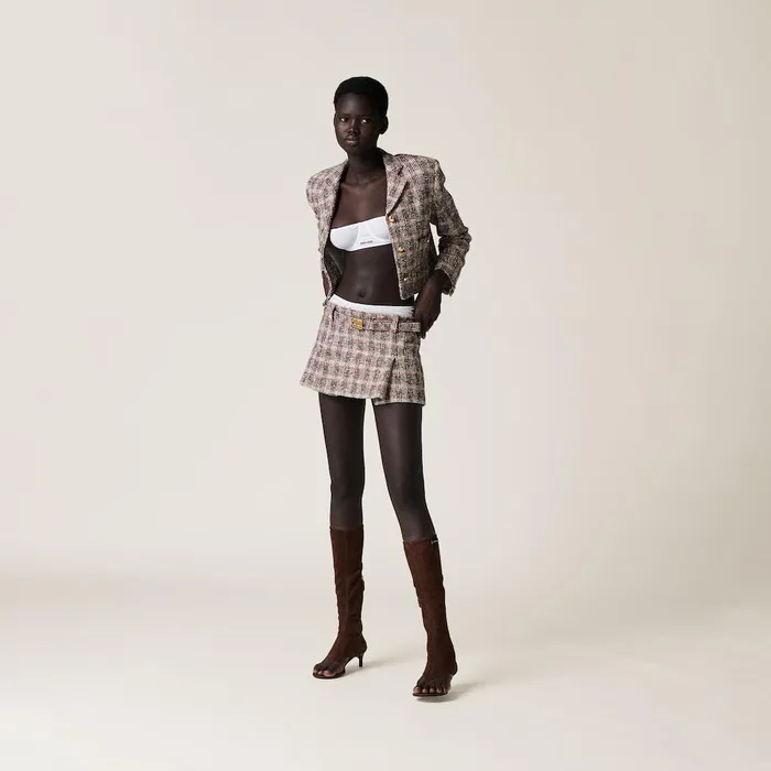 Women Underwear And Beachwear Miu Miu Ribbed Knit Demi Bra White Women Underwear And Beachwear Miu Miu Ribbed Knit Demi Bra White