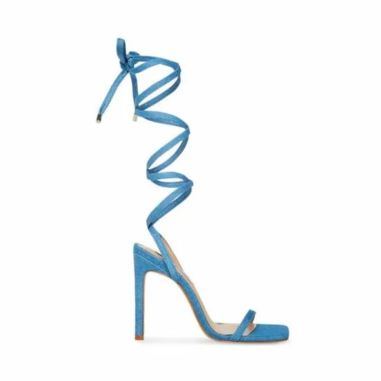 Women UPGRADED DENIM FABRIC Denim Fabric Steve Madden Heels