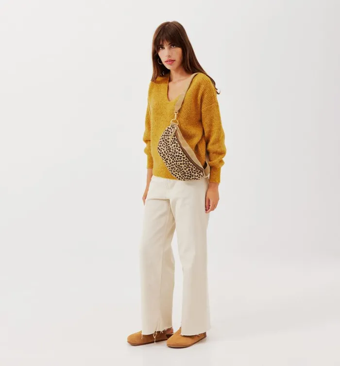 Women VNeck Ribbed Jumper 8211 Yellow Promod Jumpers And Cardigans Women VNeck Ribbed Jumper 8211 Yellow Promod Jumpers And Cardigans