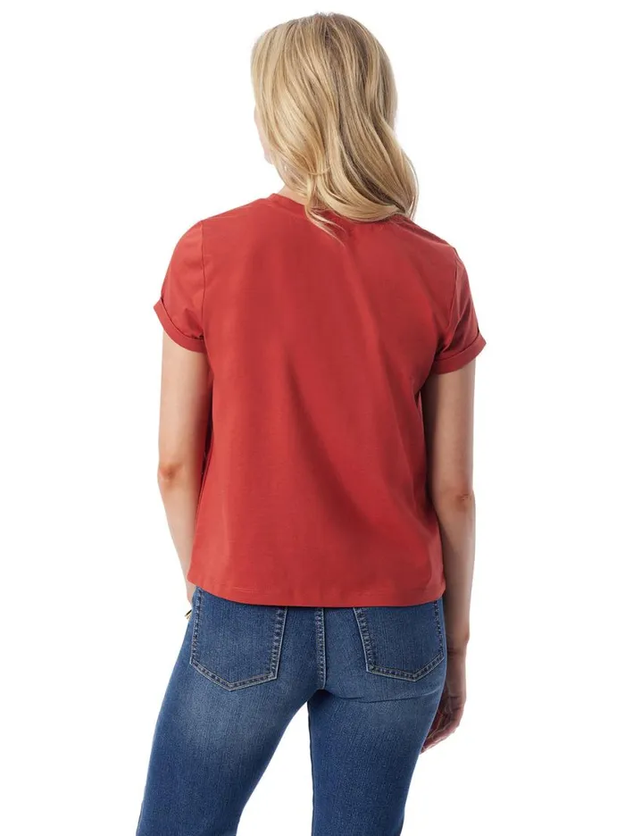 Women Valeriya Tee In Chili Oil Jessica Simpson Tops and Tees