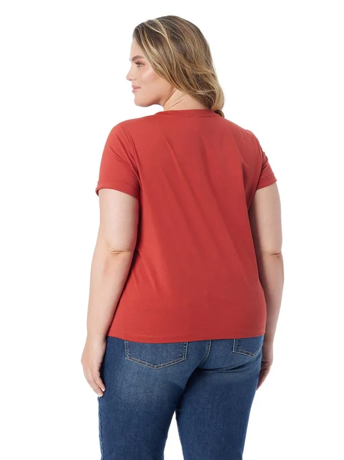 Women Valeriya Tee In Chili Oil Jessica Simpson Tops and Tees