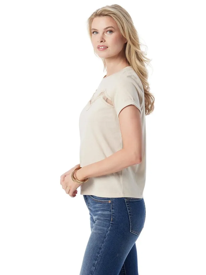 Women Valeriya Tee In Parchment Jessica Simpson Tops and Tees