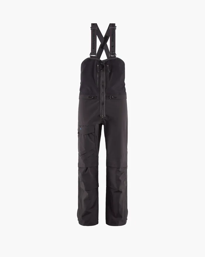 Women Vidar Alpine Salopette Raven Klttermusen Waterproof Pants