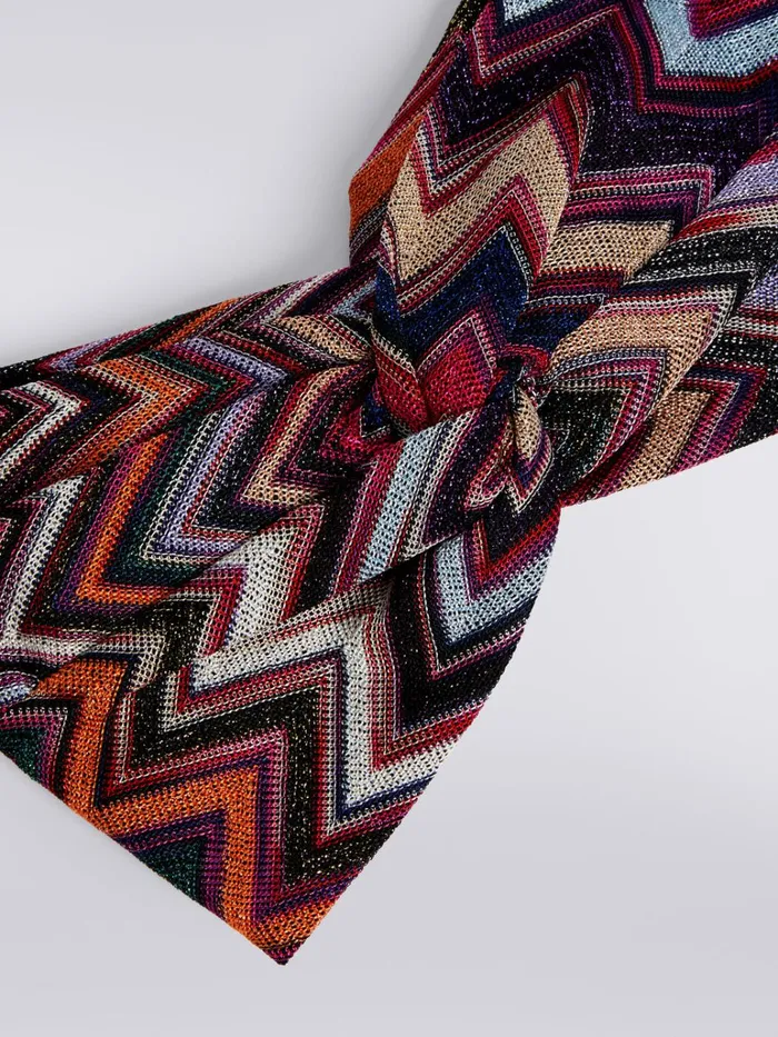 Women Viscose Blend Headband With Lurex Multicoloured Missoni Hair Accessories Women Viscose Blend Headband With Lurex Multicoloured Missoni Hair Accessories
