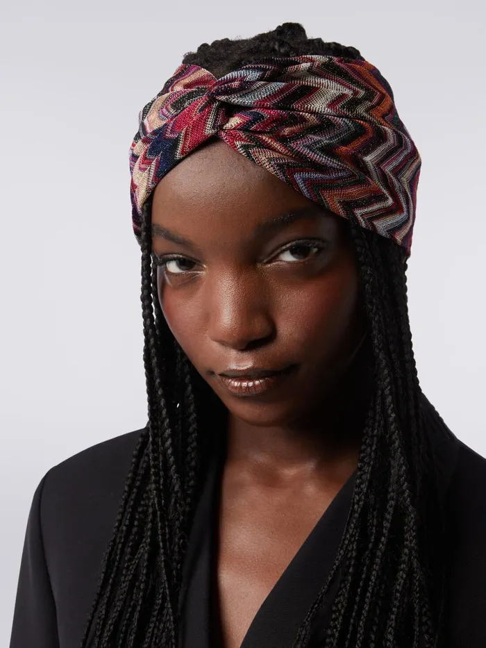 Women Viscose Blend Headband With Lurex Multicoloured Missoni Hair Accessories Women Viscose Blend Headband With Lurex Multicoloured Missoni Hair Accessories