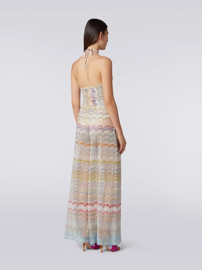 Women Viscose Blend Palazzo Trousers With Lam Multicoloured Missoni Beachwear
