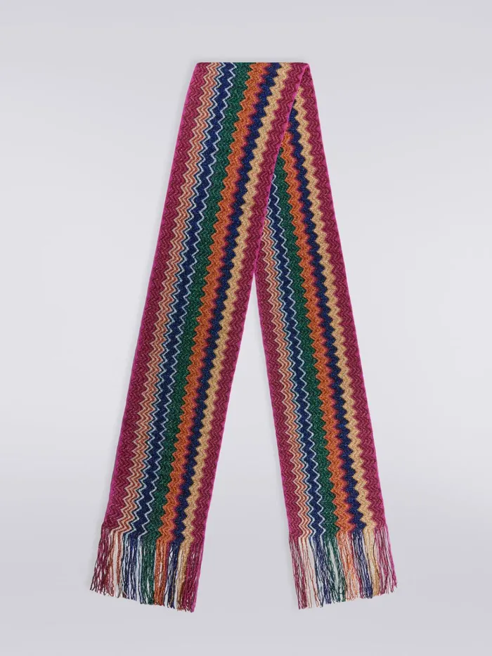 Women Viscose Blend Scarf Multicoloured Missoni Scarves and Foulards