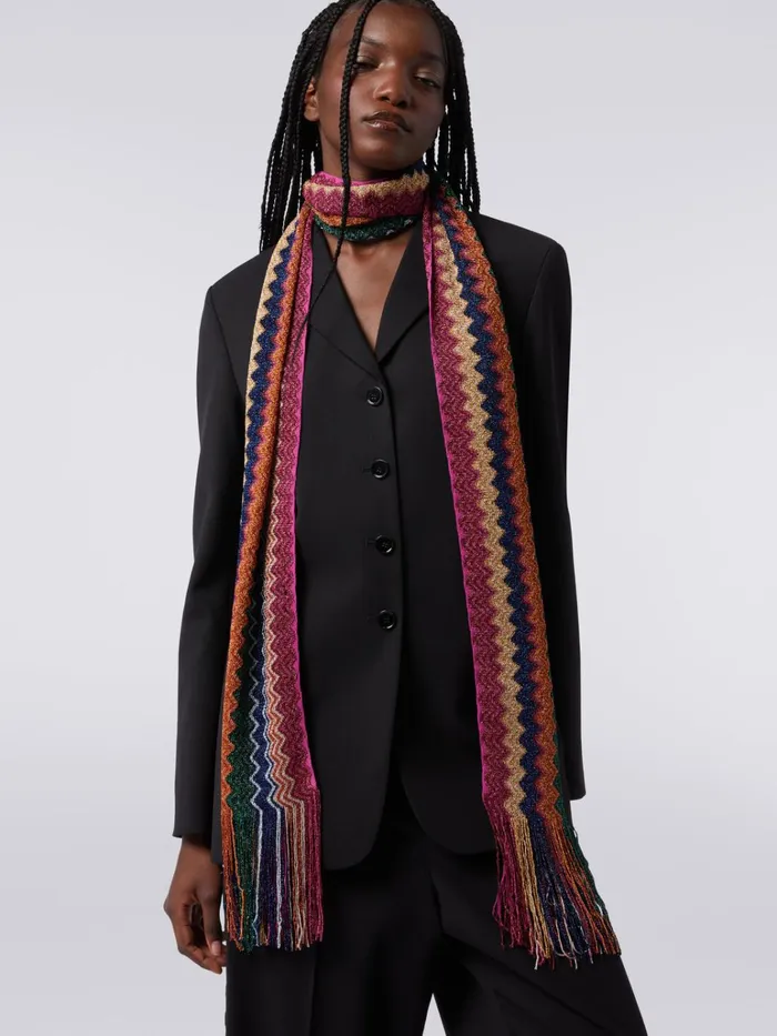 Women Viscose Blend Scarf Multicoloured Missoni Scarves and Foulards Women Viscose Blend Scarf Multicoloured Missoni Scarves and Foulards