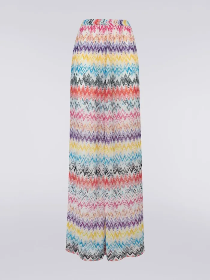 Women Viscose Cover Up Trousers With Side Slit Multicoloured Missoni Beachwear