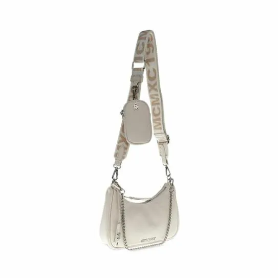 Women VITAL SAFFIANO BAG WHITE White Steve Madden Crossbody Bags Women VITAL SAFFIANO BAG WHITE White Steve Madden Crossbody Bags