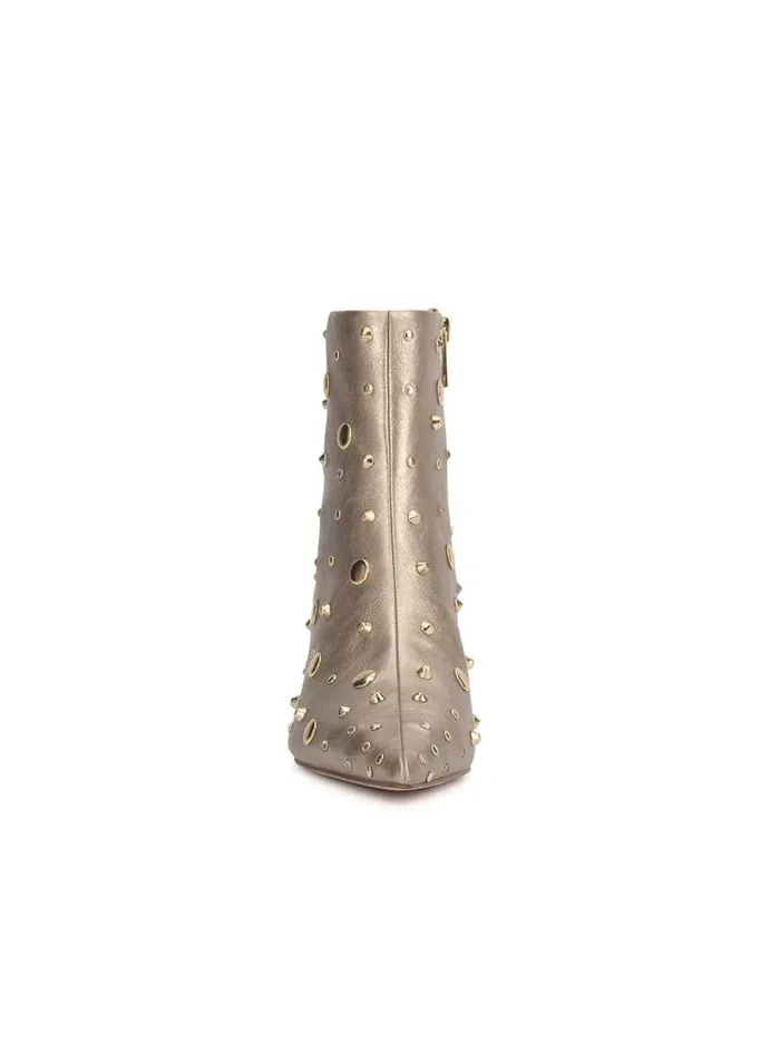 Women Viviana Kitten Heel Bootie In Gold Jessica Simpson Boots and Booties