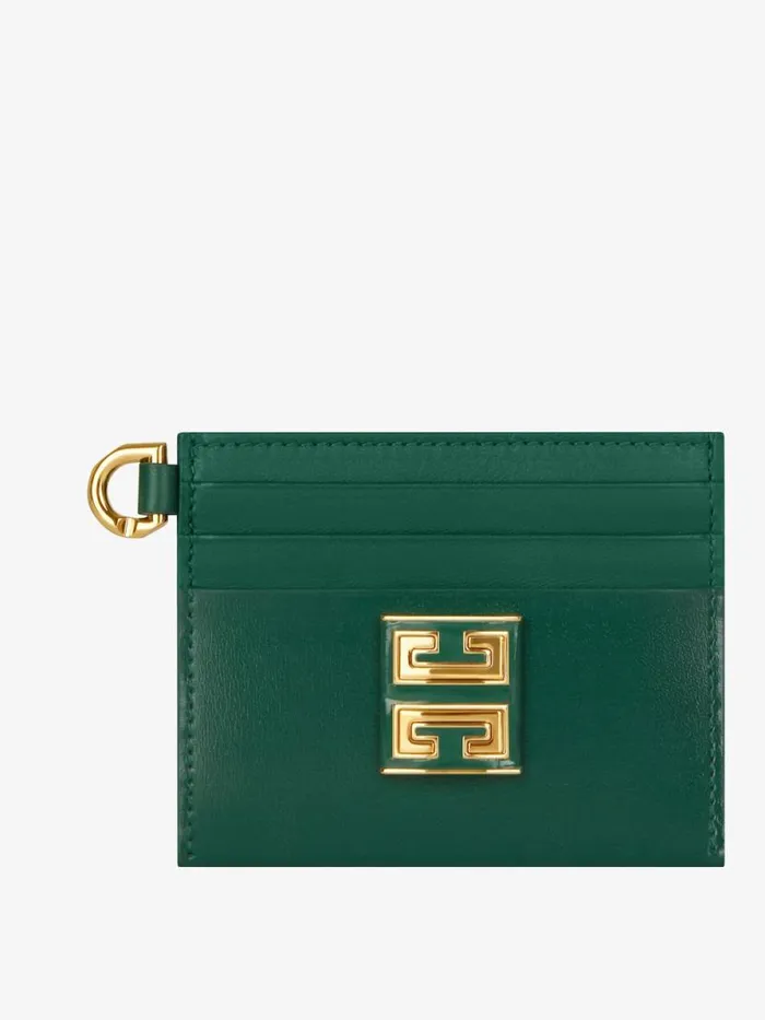 Women Wallets and Card Holders Givenchy 4G Card Holder In Box Leather Emerald Green Women Wallets and Card Holders Givenchy 4G Card Holder In Box Leather Emerald Green