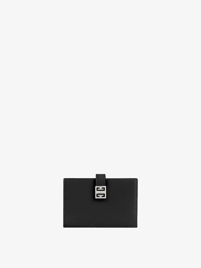 Women Wallets and Card Holders Givenchy 4G Wallet In Box Leather Black