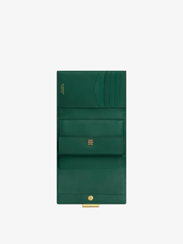 Women Wallets and Card Holders Givenchy 4G Wallet In Box Leather Emerald Green Women Wallets and Card Holders Givenchy 4G Wallet In Box Leather Emerald Green