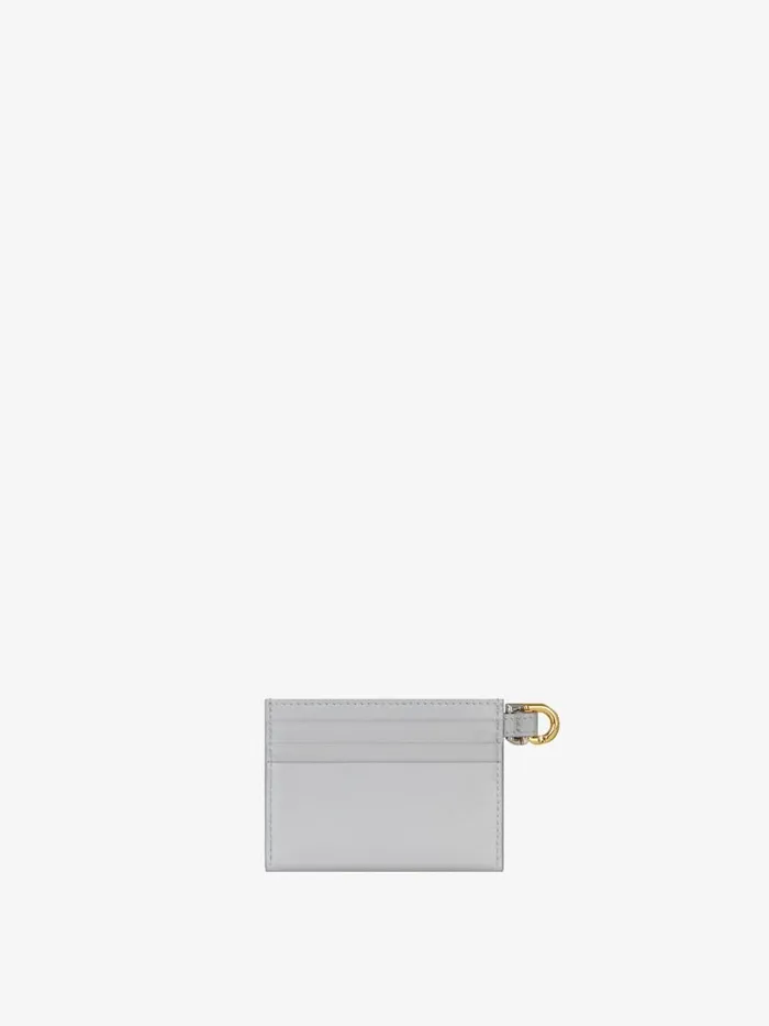 Women Wallets and Card Holders Givenchy Voyou Card Holder In Leather Light Grey Women Wallets and Card Holders Givenchy Voyou Card Holder In Leather Light Grey