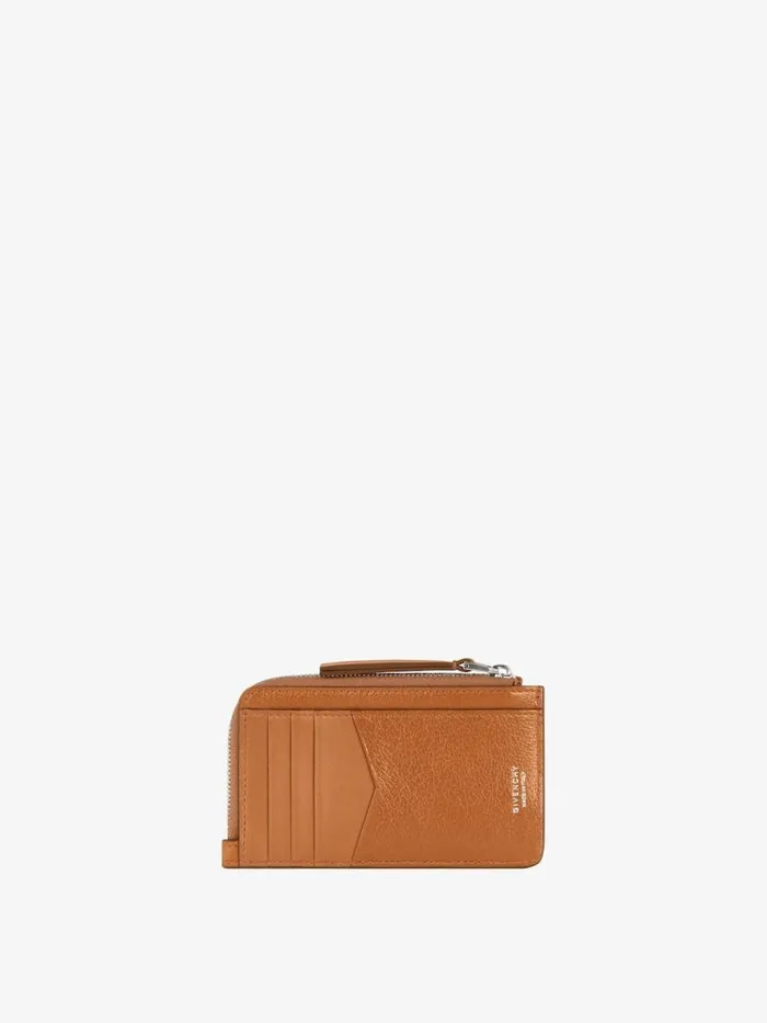 Women Wallets and Card Holders Givenchy Voyou Zipped Card Holder In Leather Soft Tan Women Wallets and Card Holders Givenchy Voyou Zipped Card Holder In Leather Soft Tan
