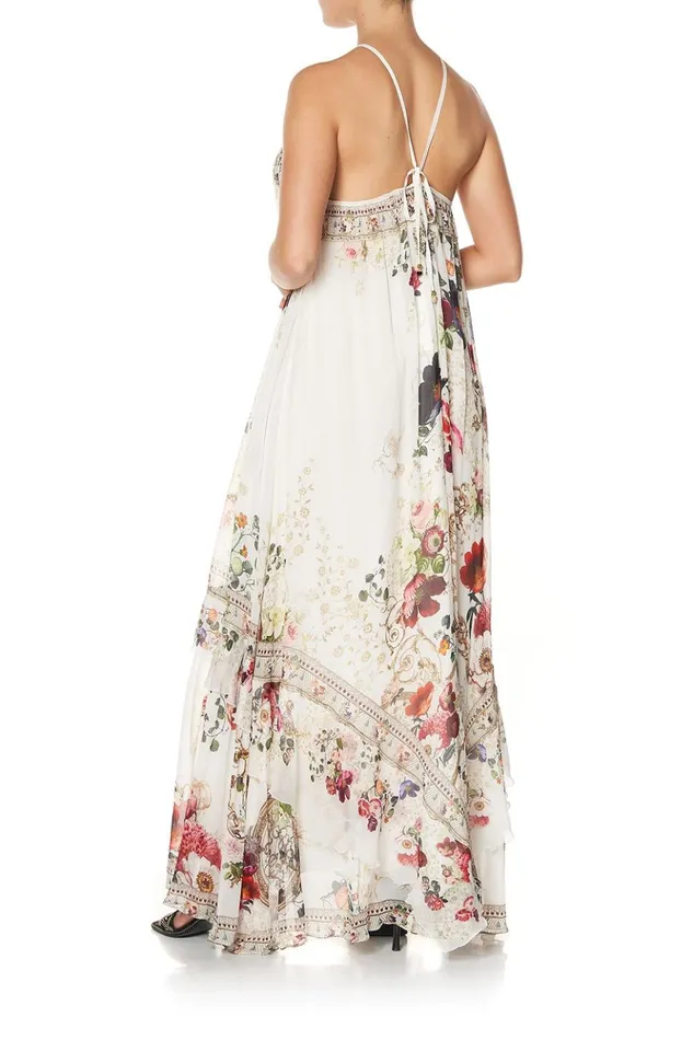 Women Wedding Guest Dresses Camilla Keyhole Neck Long Dress Fairy Godmother