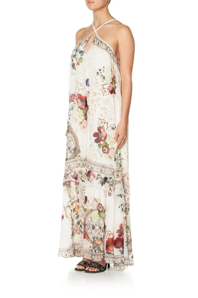 Women Wedding Guest Dresses Camilla Keyhole Neck Long Dress Fairy Godmother