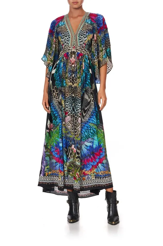 Women Wedding Guest Dresses Camilla Long Dress With Smocked Waist Cafe Nairobi