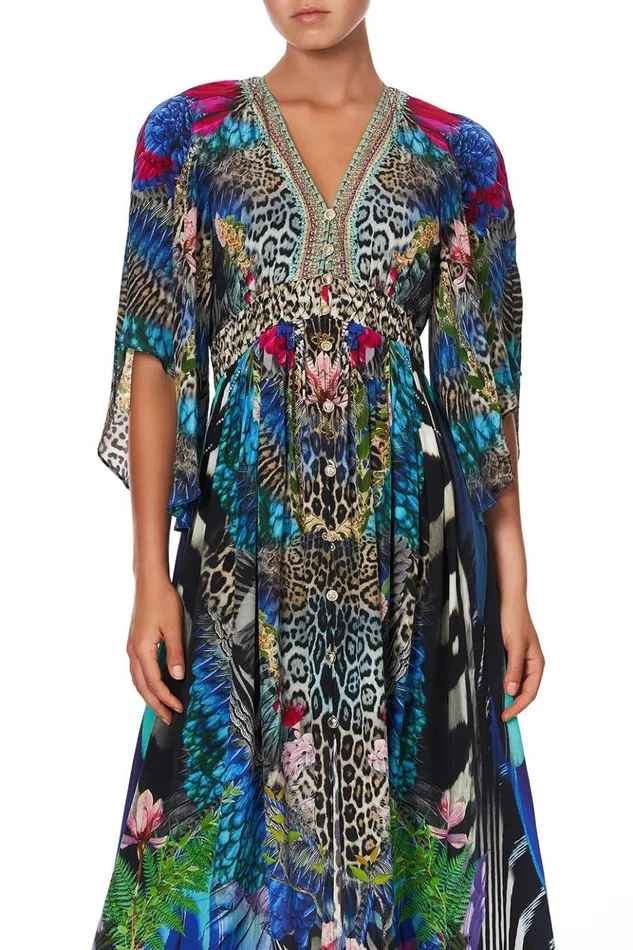 Women Wedding Guest Dresses Camilla Long Dress With Smocked Waist Cafe Nairobi