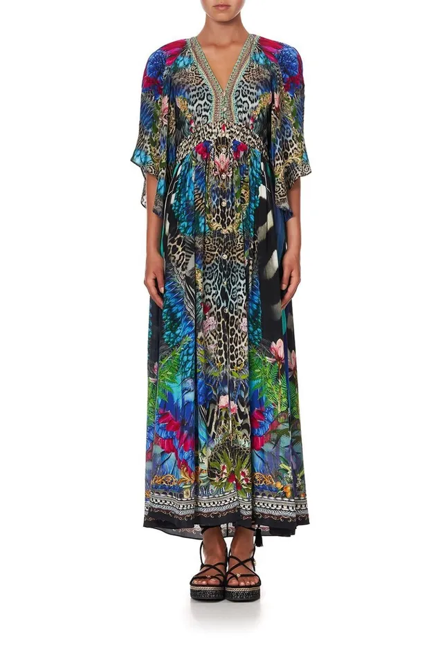 Women Wedding Guest Dresses Camilla Long Dress With Smocked Waist Cafe Nairobi