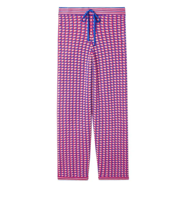 Women Wideleg Knitted Trouseers 8211 Multicolour Print Promod Trousers
