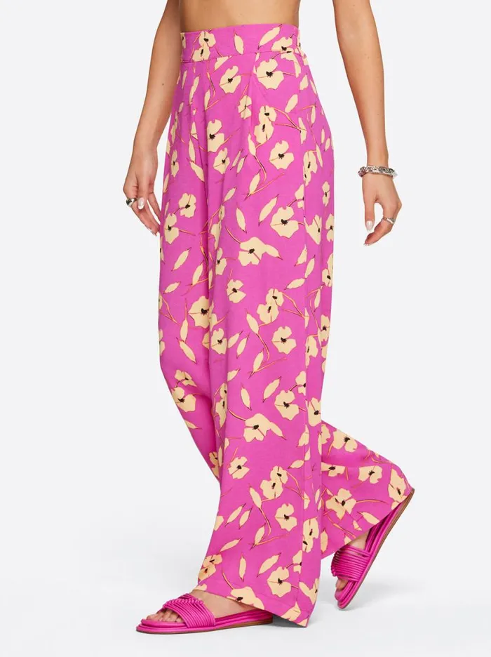 Women Winnie Wide Leg Pants In Withering Petals Jessica Simpson Bottoms