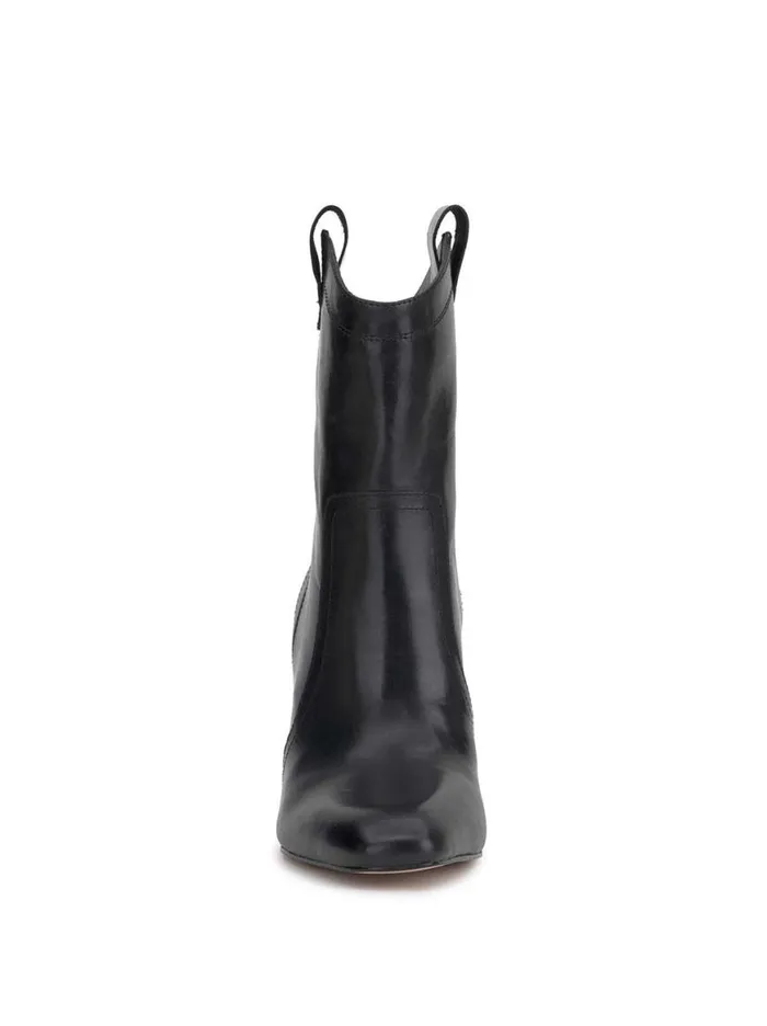Women Xovira Heeled Bootie In Black Leather Jessica Simpson Boots and Booties