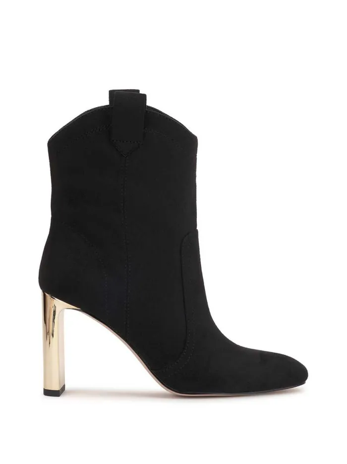 Women Xovira Heeled Bootie In Black Suede Jessica Simpson Boots and Booties