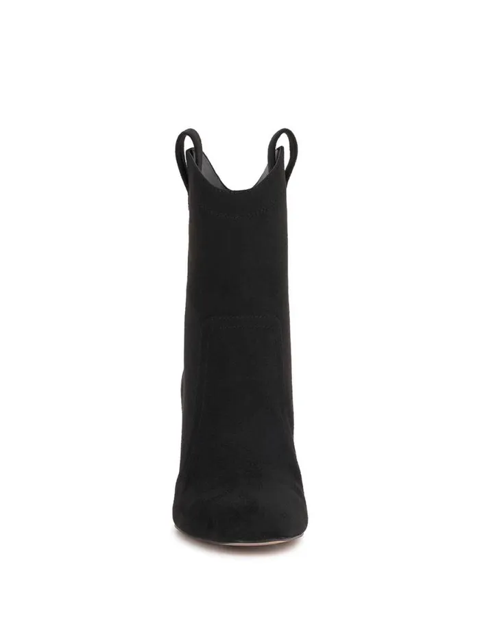 Women Xovira Heeled Bootie In Black Suede Jessica Simpson Boots and Booties