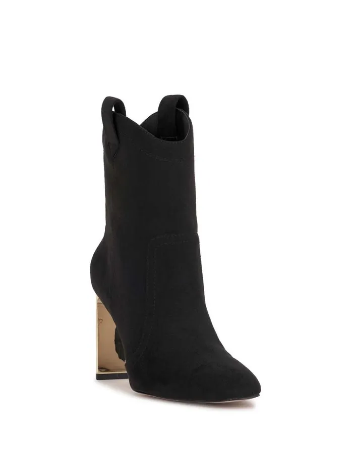 Women Xovira Heeled Bootie In Black Suede Jessica Simpson Boots and Booties