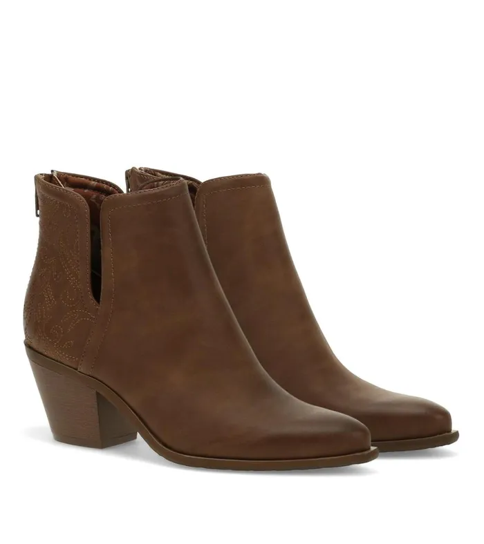 Women Yara Block Heel Bootie Coffee Baretraps Booties