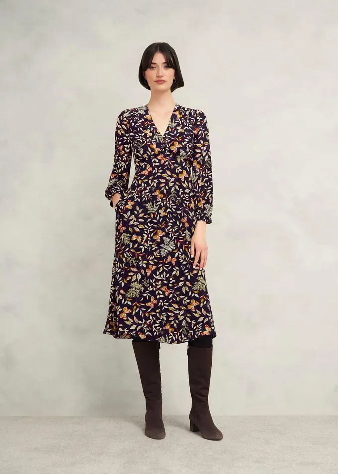 Women Zainah Dress Navy Multi Hobbs Dresses and Jumpsuits