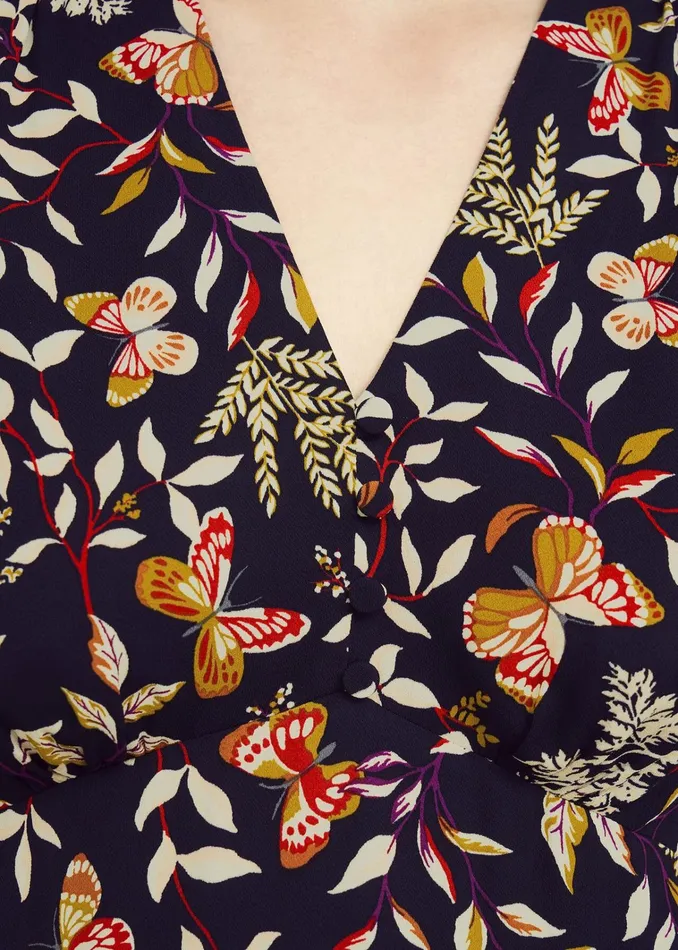 Women Zainah Dress Navy Multi Hobbs Dresses and Jumpsuits