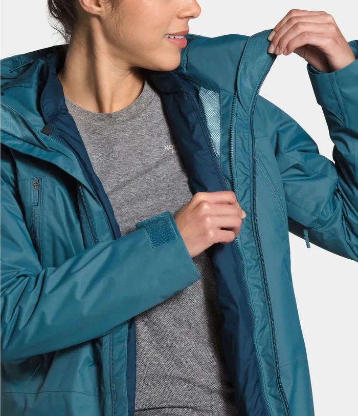 Womens The North Face 3In1 Clementine Triclimate Jacket Mallard Blueblue Wing Teal