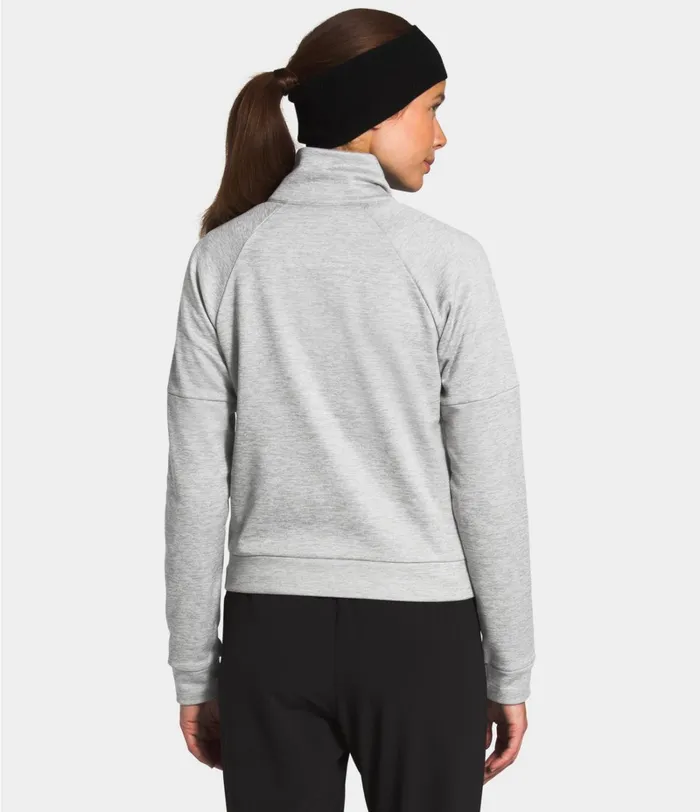 Womens The North Face Fleece AT Fleece Full Zip Tnf Light Grey Heather