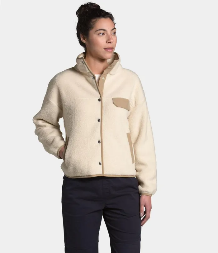 Womens The North Face Fleece Cragmont Fleece Jacket Bleached Sandhawthorne Khaki